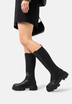 Auslauf 👏 Even&Odd Damen Plateaustiefel - Black 💯