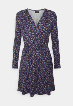 Aktion ❤️ Even&Odd Jerseykleid - Dark Blue/multi-coloured | Damen 🧨