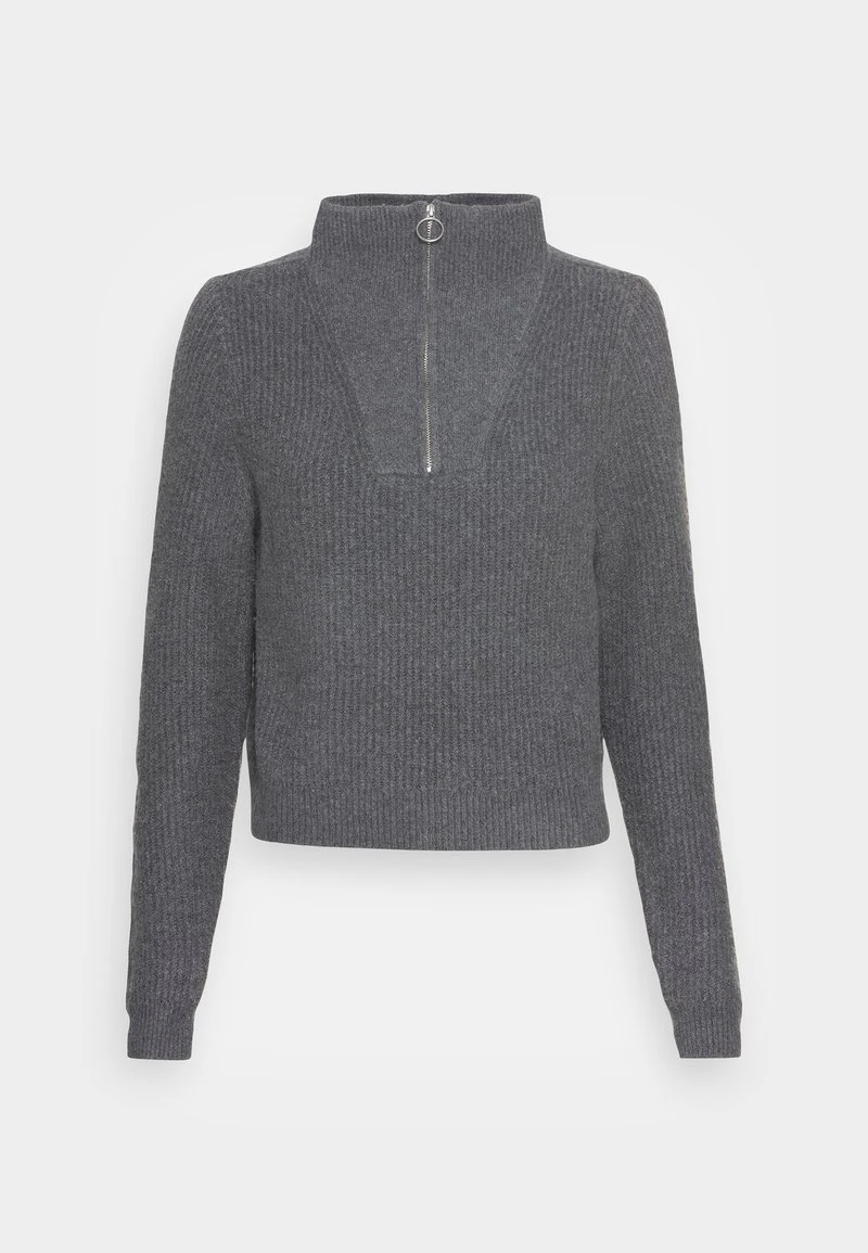 Brandneu ✨ Even&Odd HALF ZIP JUMPER - Strickpullover - Mottled Dark Grey | Damen 🥰 6 Brandneu ✨ Even&Odd HALF ZIP JUMPER - Strickpullover - Mottled Dark Grey | Damen 🥰 – Bild 4