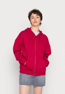 Auslauf 😉 Even&Odd Damen OVERSIZED HOODED ZIP JACKET - Sweatjacke - Red ✔️