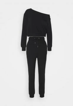 Brandneu 🎉 Even&Odd Damen Off Shoulder&Jogger Set - Sweatshirt - Black 👍