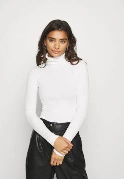 Schlussverkauf ✔️ Even&Odd Damen BASIC TURTLE NECK - Strickpullover - White 🔥