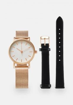 Auslauf 😀 Even&Odd Damen SET - Uhr - Rose Gold-coloured/black ❤️