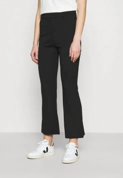 Billig ✨ Even&Odd Kick Flare Punto Trousers - Stoffhose - Black | Damen ⭐