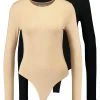 Auslauf 😉 Even&Odd 2 PACK - Langarmshirt - Tan/black | Damen 🧨 -Even Od Verkaufe 5e9425874b70481593e66659ec978e35