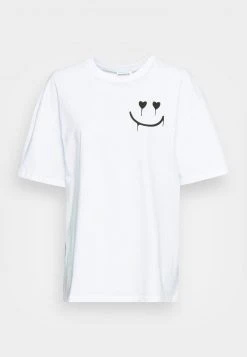 Top 10 ❤️ Even&Odd Damen LIZ KEEP SMILING DIASY BACK PRINT TEE - T-Shirt Print - White ⌛ -Even Od Verkaufe 5ed5d5c1c78e4c588797e7e7af880f7d