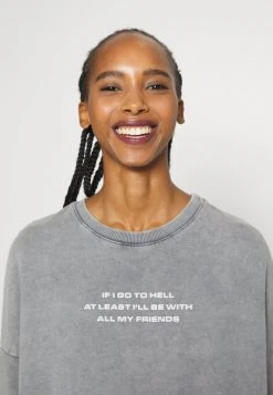 Billig ❤️ Even&Odd Damen OVERSIZED PRINT - Sweatshirt - Grey 🔥 -Even Od Verkaufe 5fed84626cdd483280ee6c7d80a0f0c9