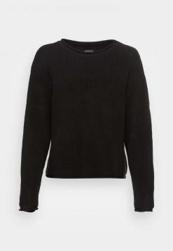 Brandneu 🤩 Even&Odd Damen OVERSIZE CROPPED ROLLED EDGE JUMPER - Strickpullover - Black ✨ -Even Od Verkaufe 60a8656ff2f94fbc9448c0509fd9640c