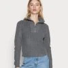Brandneu ✨ Even&Odd HALF ZIP JUMPER - Strickpullover - Mottled Dark Grey | Damen 🥰 2 Brandneu ✨ Even&Odd HALF ZIP JUMPER - Strickpullover - Mottled Dark Grey | Damen 🥰 -Even Od Verkaufe 61aaa731784a4a3f88ef241443588e6d