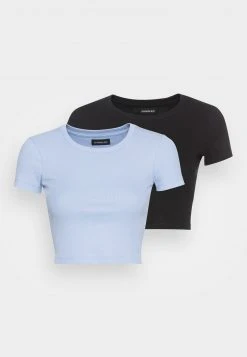 Billig ✔️ Even&Odd Damen 2PACK - T-Shirt Basic - Black/light Blue 🥰 -Even Od Verkaufe 644b19158b7541cca0658b6d005574f1