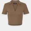 Aktion ❤️ Even&Odd Damen Poloshirt - Brown 😍 -Even Od Verkaufe 6b6d741fd76049e9a141e7b26a9c0bb2