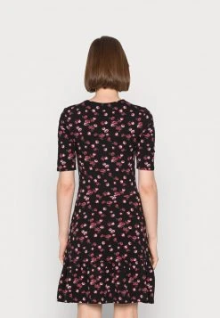 Bestpreis 😀 Even&Odd Damen Jerseykleid - Black/multi Coloured 😉 -Even Od Verkaufe 6d0d21eaa06c4a9a90eb5cbffa0de587