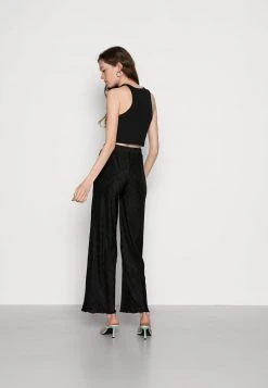 Budget 🧨 Even&Odd Damen Plisse Scallop Hem Trouser - Stoffhose - Black ⭐ -Even Od Verkaufe 6eb113a732dc452b8909145ea90fff9b