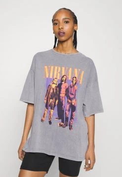 Schlussverkauf 😍 Even&Odd Damen T-Shirt Print - Grey 🎁