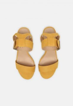 Top 10 😉 Even&Odd Damen Riemensandalette - Yellow ⌛ -Even Od Verkaufe 714354450c9d41ae9002060da3785d21