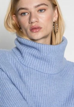 Brandneu 🔔 Even&Odd Damen CROPPED LOOSE TURTLENECK - Strickpullover - Light Blue 🔥 -Even Od Verkaufe 73f305f7502a42cb8a429ac03d1c2e7c