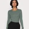 Auslauf ❤️ Even&Odd Strickpullover - Light Green | Damen 👏 -Even Od Verkaufe 75b361b0648d4ec895b669ec5ff45e55