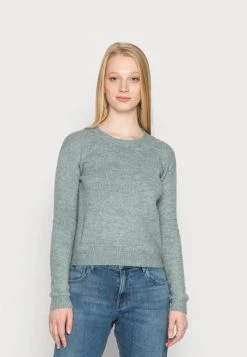 Bestes Angebot 🥰 Even&Odd Damen BACK DETAIL - Strickpullover - Green ✨