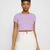 Budget 😉 Even&Odd T-Shirt Print - Lilac | Damen ⭐ -Even Od Verkaufe 7aad8beb8b554cad9a7ce2896cf6234d
