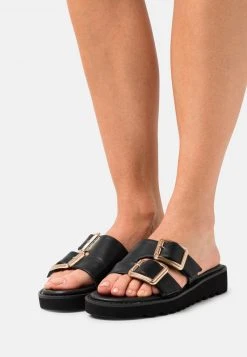 Rabatt 🤩 Even&Odd Pantolette Flach - Black | Damen ✨