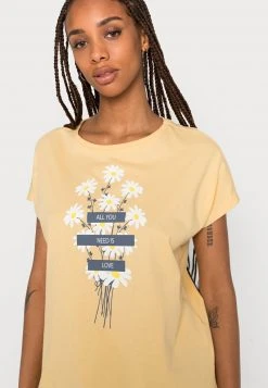 Großhandel 💯 Even&Odd Damen T-Shirt Print - Yellow ❤️ -Even Od Verkaufe 7cbf590e41dd49f3bceda4559b82c862