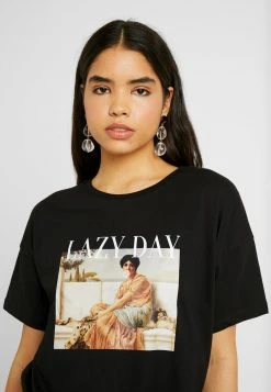 Schlussverkauf 👏 Even&Odd Damen T-Shirt Print - Black ❤️ -Even Od Verkaufe 7f5dc42263e546eeae25331017d0a93a