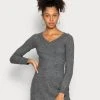 Besorgen ✨ Even&Odd Damen Strickkleid - Mottled Dark Grey 🤩 -Even Od Verkaufe 7fc314fd13624c4bbf71fbba4f2c06d2
