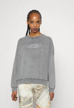 Billig ❤️ Even&Odd Damen OVERSIZED PRINT - Sweatshirt - Grey 🔥