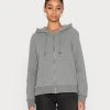 Auslauf 💯 Even&Odd Sweatjacke - Mottled Grey | Damen ⌛