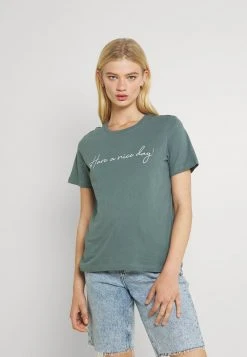 Aktion 💯 Even&Odd Damen T-Shirt Print - Green ✨