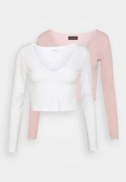 Brandneu 🧨 Even&Odd Damen 2 PACK - Langarmshirt - Pale Mauve/white ⌛ -Even Od Verkaufe 85bc0b76b32c466ba037d36f71a522b6