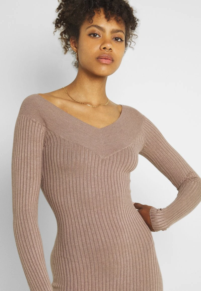 Großhandel 💯 Even&Odd KNIT V NECK MIDI BODYCON DRESS - Etuikleid - Taupe | Damen ✔️ 6 Großhandel 💯 Even&Odd KNIT V NECK MIDI BODYCON DRESS - Etuikleid - Taupe | Damen ✔️ – Bild 4