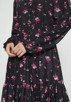 Bestpreis ✨ Even&Odd CINTERED V NECK ALL OVER MESH MINI VOLANT DRESS - Freizeitkleid - Black/red | Damen 👍 -Even Od Verkaufe 878c81a0820848578c9d72e710a7093b