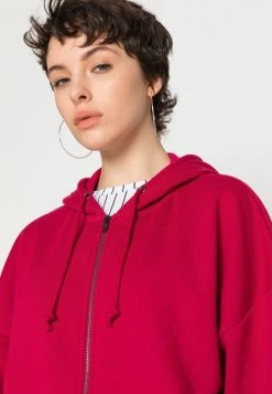 Auslauf 😉 Even&Odd Damen OVERSIZED HOODED ZIP JACKET - Sweatjacke - Red ✔️ -Even Od Verkaufe 88e97fc3f1254f68b39dbf465c7d743d
