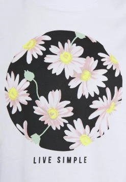 Coupon 🎉 Even&Odd Damen T-Shirt Print - White 👍 -Even Od Verkaufe 8a07b4418c0149ee8c9e9809760b6038