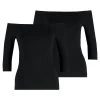 Auslauf ✔️ Even&Odd Damen 2 PACK - Langarmshirt - Black ⭐ -Even Od Verkaufe 8a562f71e2ef4e5780e7a843fbd684f4