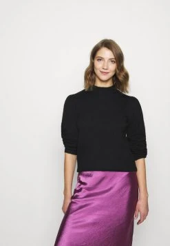 Neu 🧨 Even&Odd Damen PUFF SLEEVE JUMPER - Strickpullover - Black 💯