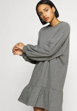 Bestpreis 👍 Even&Odd Damen SWEAT - Mini Volant 😀 Dress - Freizeitkleid - Mottled Grey ⌛ -Even Od Verkaufe 8df53f84ce564dfcb1290de05950c714