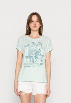 Blitzangebot 🎉 Even&Odd T-Shirt Print - Light Green | Damen 👏