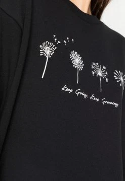 Blitzangebot 💯 Even&Odd Damen OVERSIZED FLOWER PRINT - Sweatshirt - Black 👏 -Even Od Verkaufe 9277e99e7948492880567e9c001c4fe0