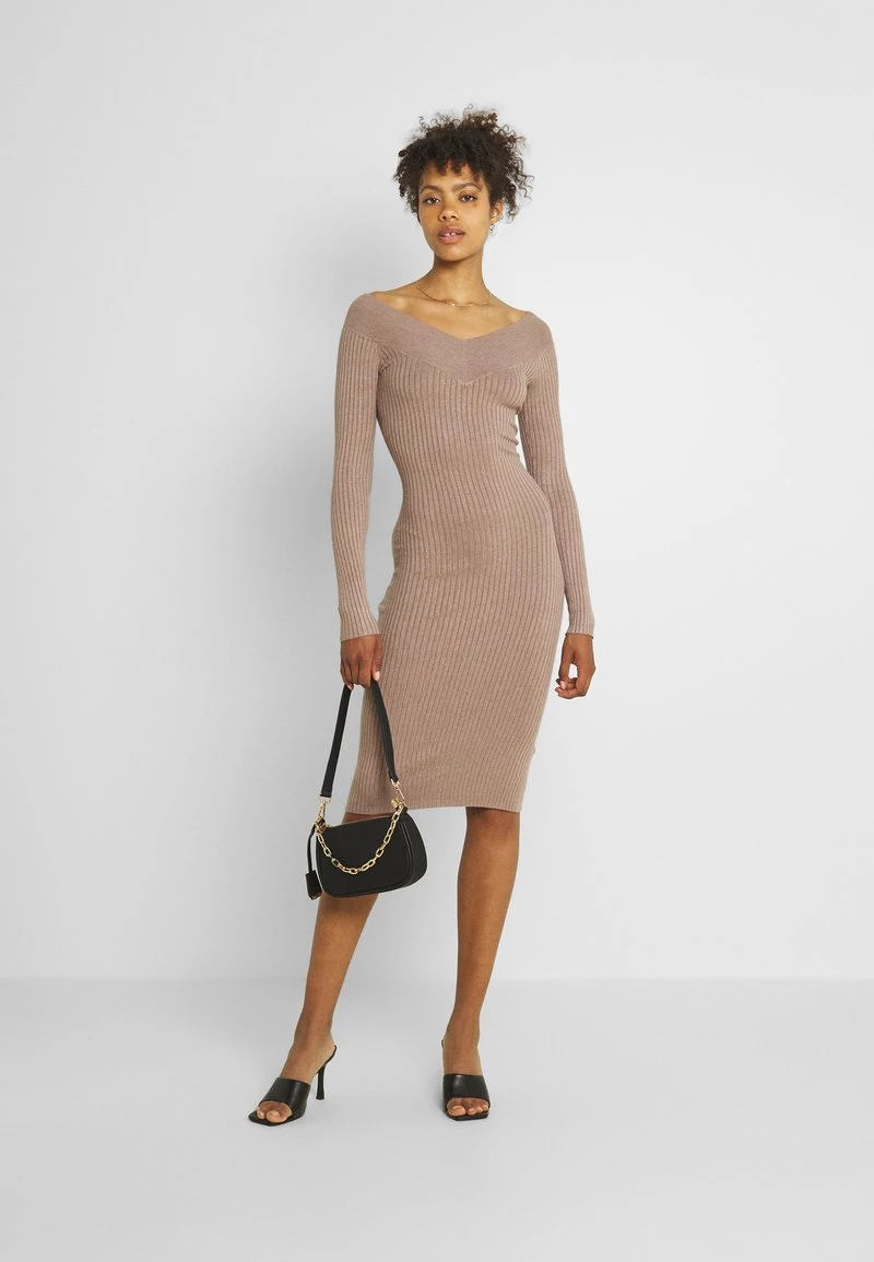 Großhandel 💯 Even&Odd KNIT V NECK MIDI BODYCON DRESS - Etuikleid - Taupe | Damen ✔️ 4 Großhandel 💯 Even&Odd KNIT V NECK MIDI BODYCON DRESS - Etuikleid - Taupe | Damen ✔️ – Bild 2