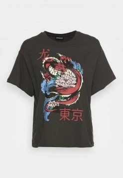 Top 10 🎁 Even&Odd Damen T-Shirt Print - Anthracite 😉 -Even Od Verkaufe 93ccd1f1e8264563bc3d1dae0eee9a5d