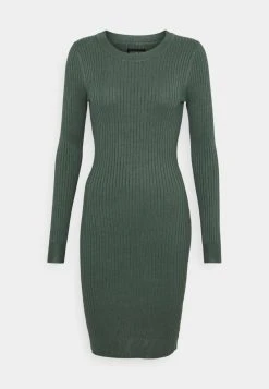 Budget 😉 Even&Odd Damen Knit Mini Wide Rib Basic Dress - Etuikleid - Green 🎁 -Even Od Verkaufe 93f7838424b341e59018583e0d460abe