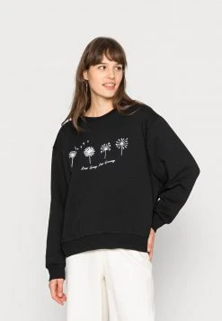 Blitzangebot 💯 Even&Odd Damen OVERSIZED FLOWER PRINT - Sweatshirt - Black 👏