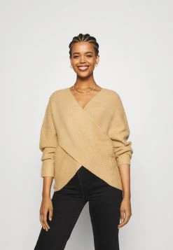 Schlussverkauf 😀 Even&Odd Damen Strickpullover - Tan 🤩