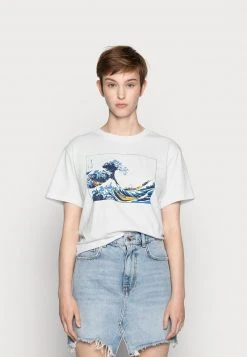 Coupon 💯 Even&Odd Damen T-Shirt Print - White ❤️