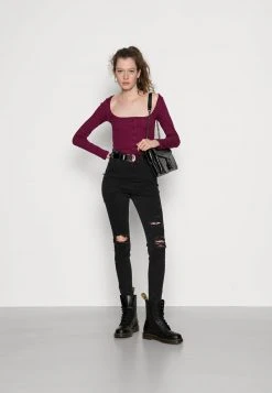 Neu 🛒 Even&Odd Damen Langarmshirt - Purple ✔️ -Even Od Verkaufe 977ca52b600d43f2a9728d8677221d8a