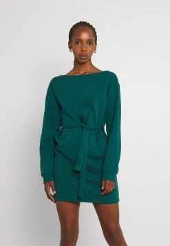 Billig ⌛ Even&Odd Damen Casual Sweat Mini Belted 🥰 Dress - Freizeitkleid - Blue 😍