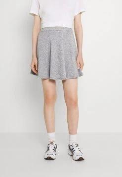 Top 10 🧨 Even&Odd Damen Flared Mini Knitted Skirt - Minirock - Mottled Grey 😀