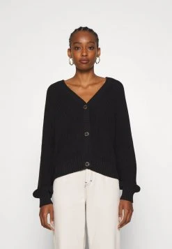 Aktion 💯 Even&Odd Damen BUTTON THROUGH CARDIGAN - Strickjacke - Black ❤️